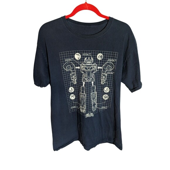 Power Rangers Megazord T-Shirt | Loot Crate Exclusive | Men’s Large | Blue - Picture 1 of 3